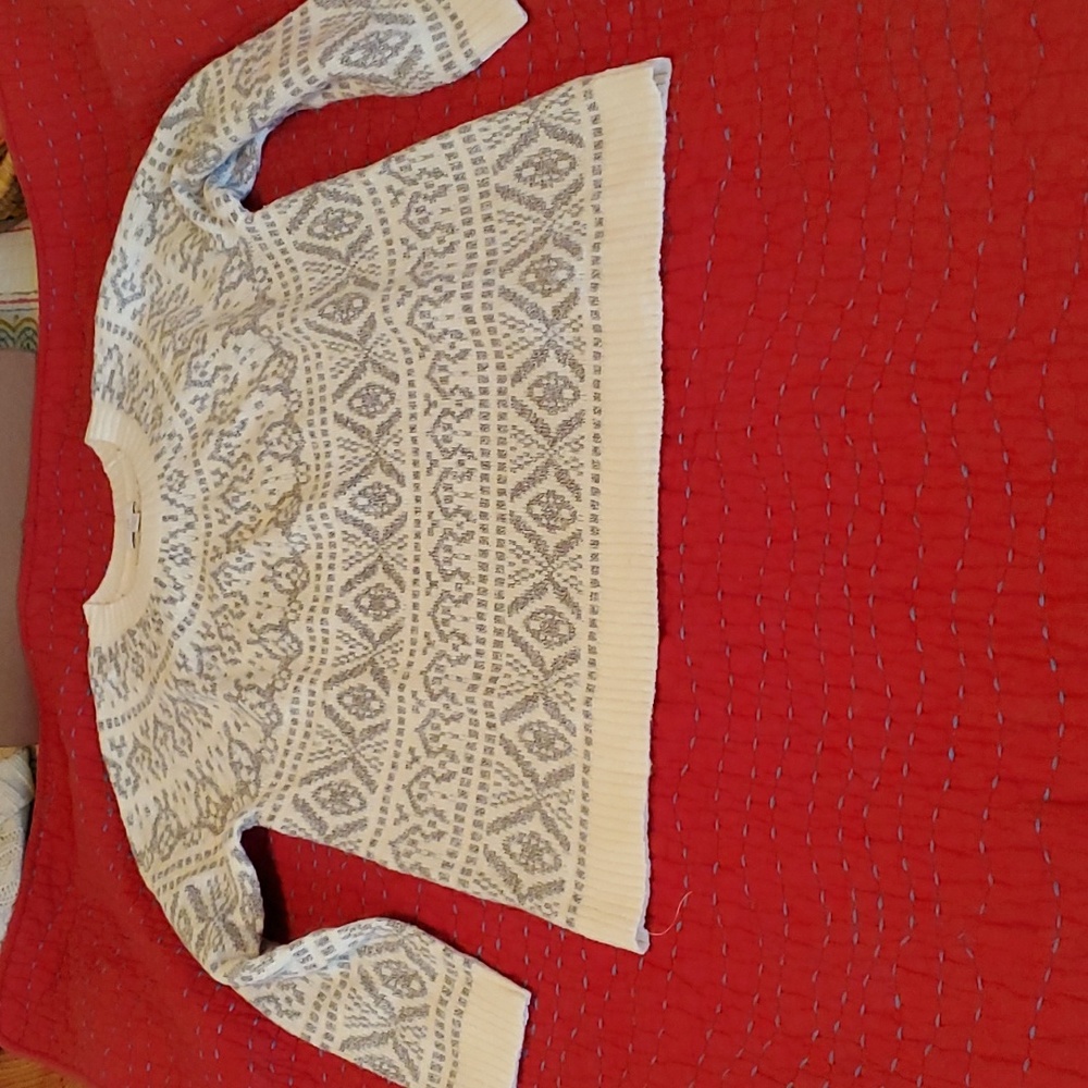 NWOT J.JILL Petite Fair Isle Sweater